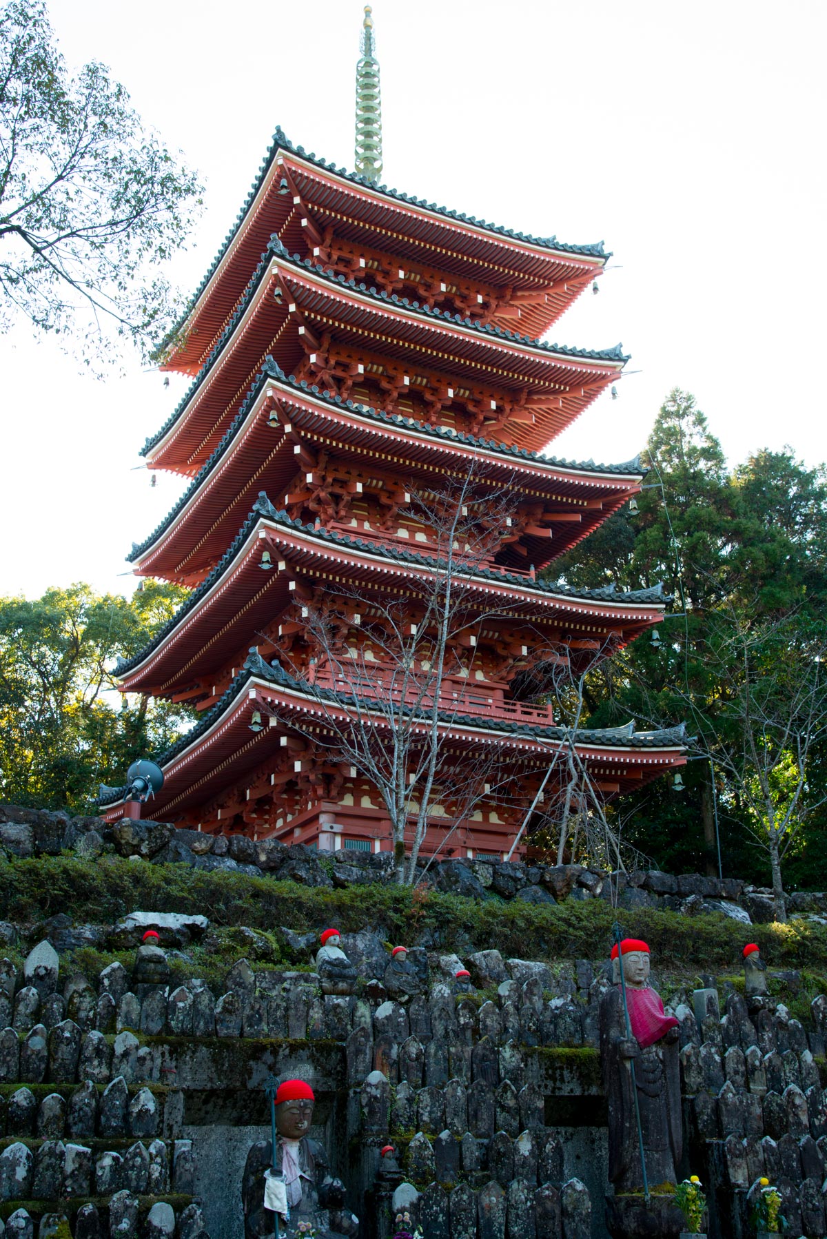 竹林寺の五重の塔