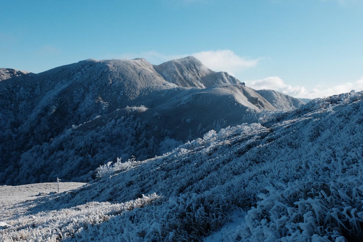 三嶺の冬の写真