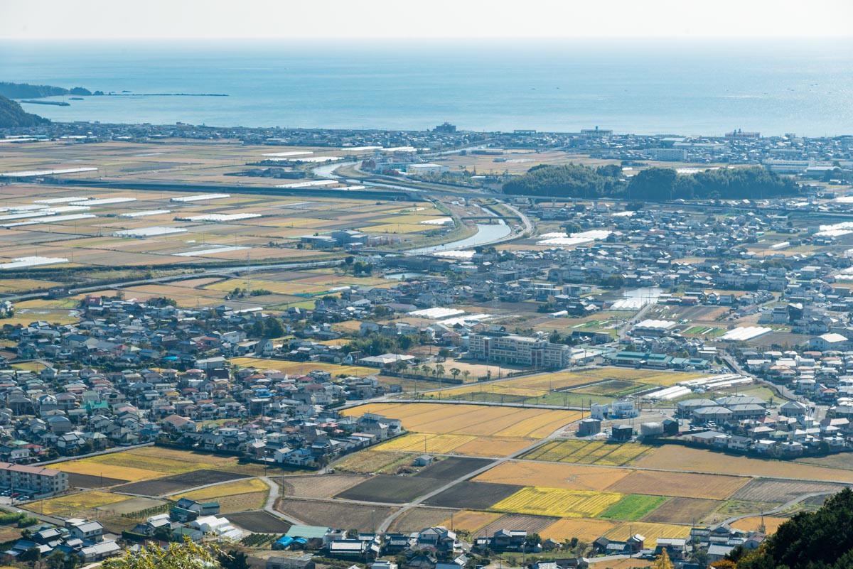 龍河洞スカイラインの眺望