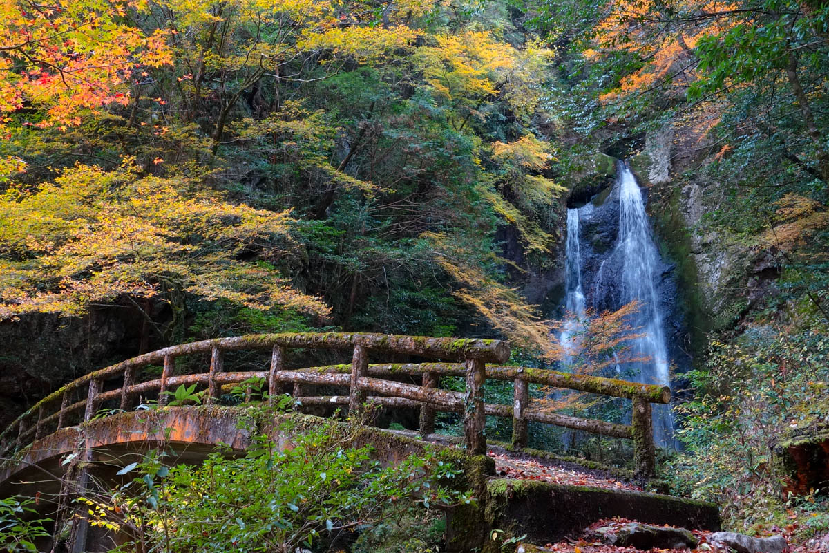 長沢の滝の紅葉