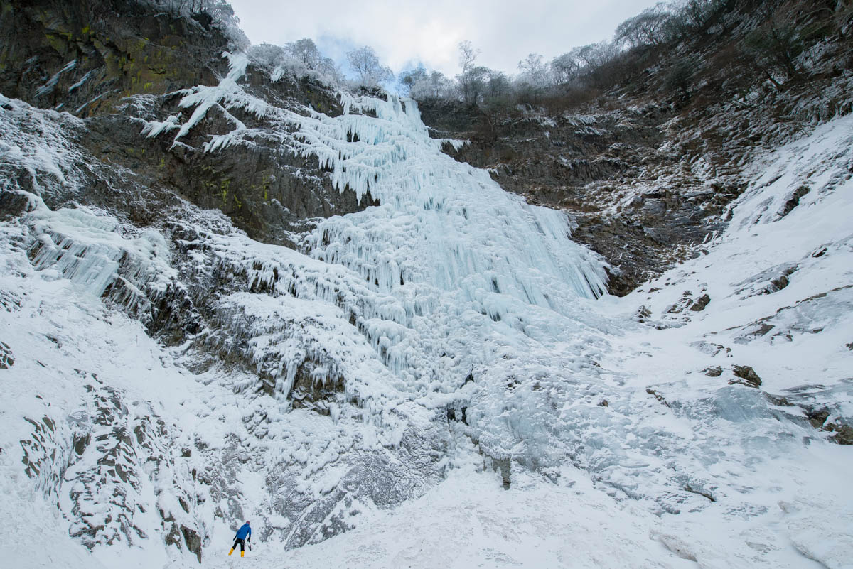 氷瀑の高瀑